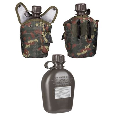 Bouteille de campagne US IMPORT 1 l avec emballage FLECKTARN MIL-TEC® 14505021 2