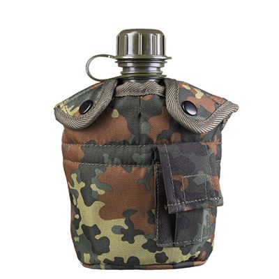 Bouteille de campagne US 1 l avec goulot et étui FLECKTARN