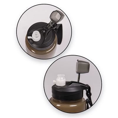 Bouteille en plastique 0,6 l COYOTE TRANSPARENTE MIL-TEC® 14519705 2