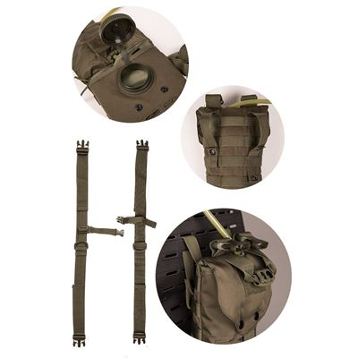 Sac à dos hydratant « hydraťák » LASER contenance 2,5 L VERT MIL-TEC® 14543001 3