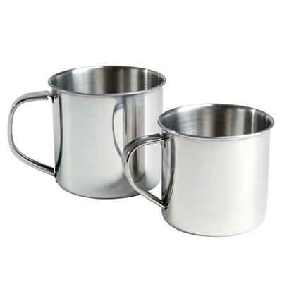 Tasse en acier inoxydable STAINLESS STEEL, contenance 500 ml