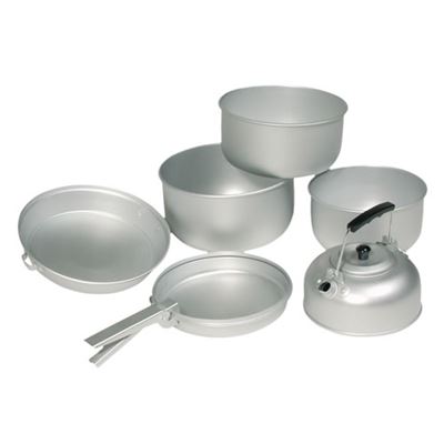 Batterie de cuisine ALU 3 pièces avec bouilloire