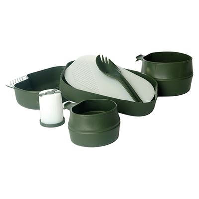 Vaisselle WILDO® Camp-A-Box, ensemble 7 pièces VERT