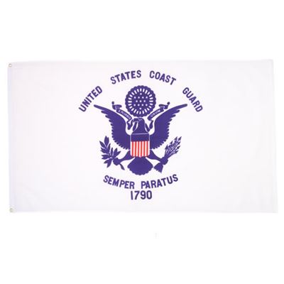 Drapeau de la garde côtière américaine U.S. COAST GUARD 1790 BLANC