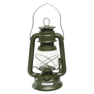 Lampe à pétrole 28 cm VERTE