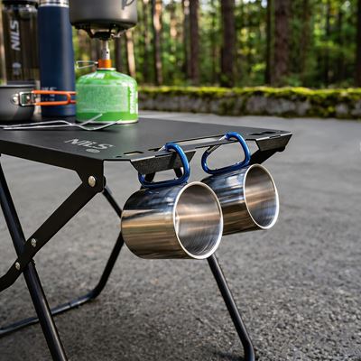 Table de camp pliable en acier NOIRE NILS Camp 15-03-353 3