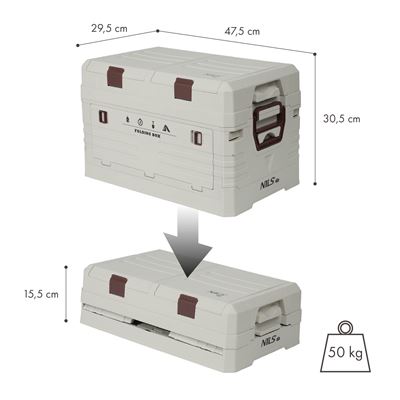 Caisse pliable avec couvercle 42 L SAND NILS Camp 15-03-602 5