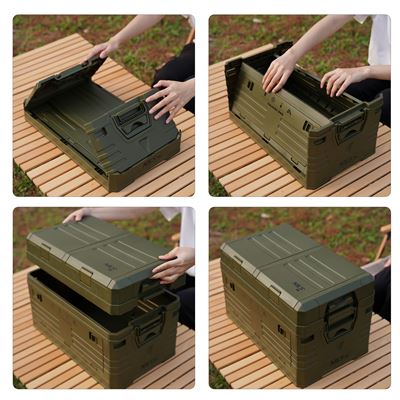 Caisse pliable avec couvercle 42 L VERTE NILS Camp 15-03-603 14