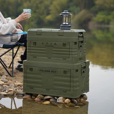Caisse pliable avec couvercle 42 L VERTE NILS Camp 15-03-603 2