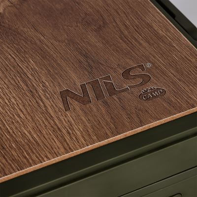 Caisse pliable avec couvercle et plateau en bois 32 L VERTE NILS Camp 15-03-610 8