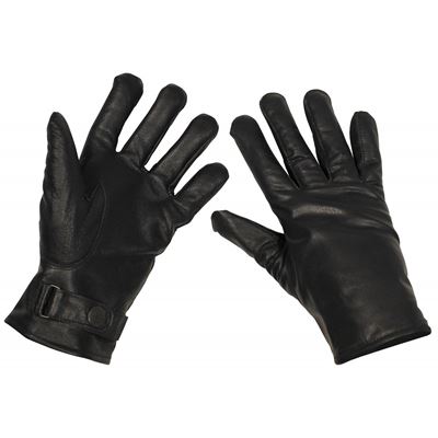 Gants en cuir BW avec doublure NOIRS MFH 15061A 2