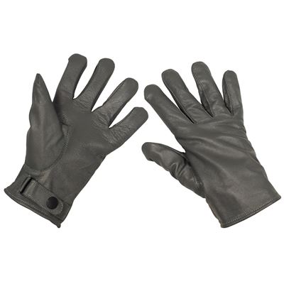 Gants en cuir BW avec doublure GRIS