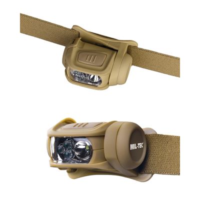 Lampe frontale LED 4 couleurs BLANC / VERT / ROUGE / BLEU - COYOTE MIL-TEC® 15170105 2