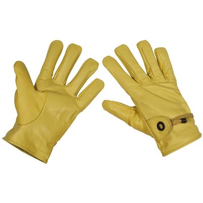 Gants WESTERN à doigts en cuir SABLE