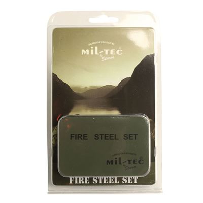 Kit d'allumage avec briquet FIRE STEEL dans une boîte en métal MIL-TEC® 15275000 2