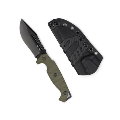 Couteau de combat G10 RIDGE avec étui KYDEX® OLIVE DRAB