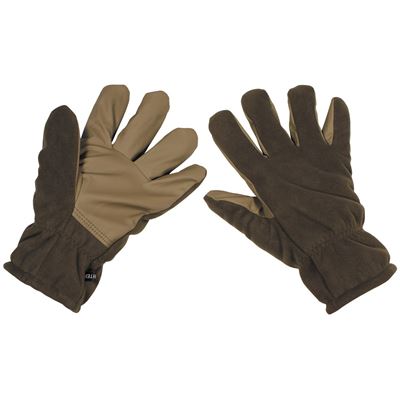 Gants ALPIN à doigts en polaire VERTS