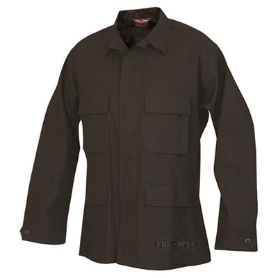 Blouse US type BDU en coton rip-stop NOIR