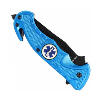 Couteau pliant avec clip et coupe-câble RESCUE EMS BLEU MIL-TEC® 15323003 3