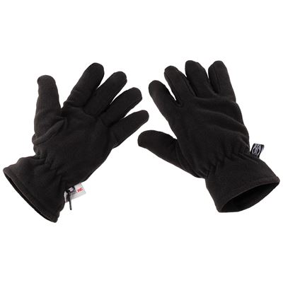 Gants à doigts en polaire Thinsulate™ NOIRS