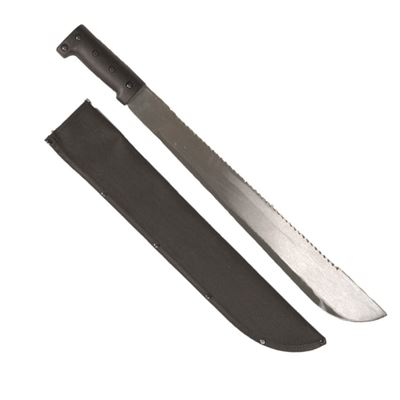 Machette avec scie 45 cm étui en nylon NOIR