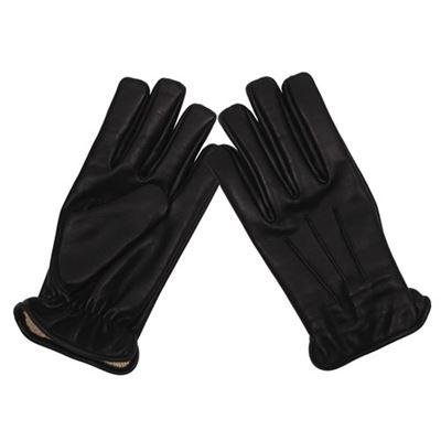 Gants en cuir kevlar NOIRS MFH 15610 2
