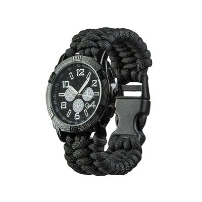 Montre PARACORD NOIRE