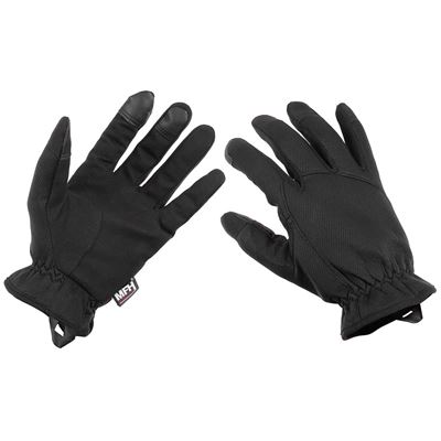 Gants légers à doigts NOIRS