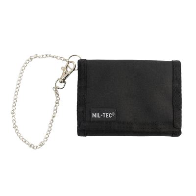 Portefeuille avec chaîne de sécurité NOIR