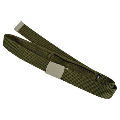 Ceinture US 30 mm avec portefeuille caché VERT