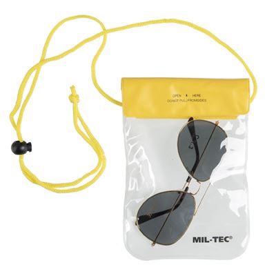 Étui étanche à porter autour du cou 130 x 200 mm JAUNE MIL-TEC® 15821115 2