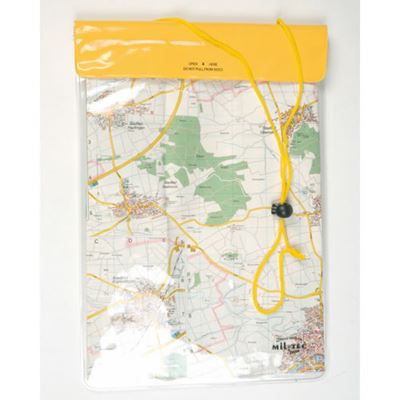 Étui étanche à porter autour du cou 260 x 350 mm JAUNE