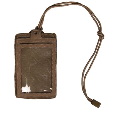 Étui ID pour documents avec fermeture velcro DARK COYOTE