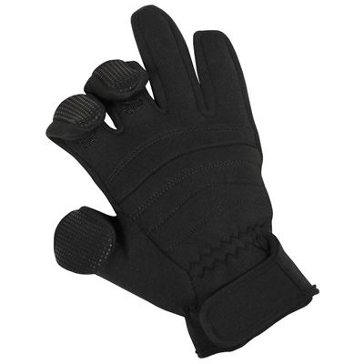 Gants en néoprène COMBAT NOIRS MFH 15873A 2