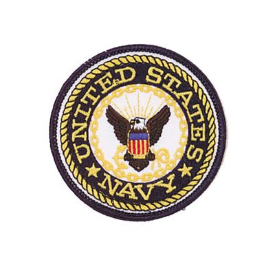 Écusson U.S. NAVY rond 7,5 cm