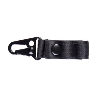 Sangle / porte-clés avec mousqueton 7 cm NOIR