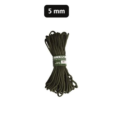Cordon COMMANDO auxiliaire 5 mm / 15 m VERT