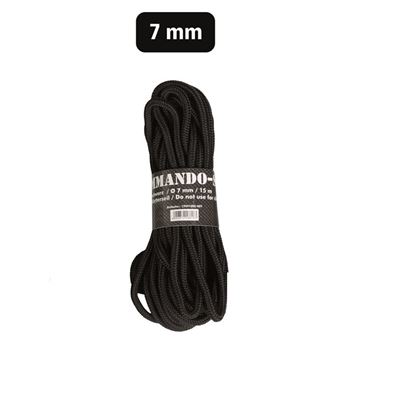 Corde COMMANDO auxiliaire ø 7 mm / 15 m NOIR