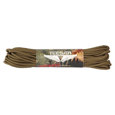 Corde parachute US ø 3 mm / 16 m / 50 pieds COYOTE