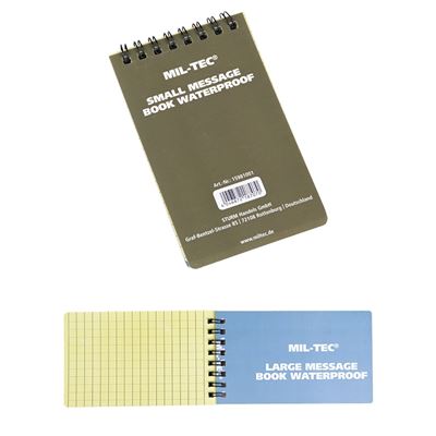 Bloc-notes/carnet petit format imperméable MIL-TEC® 15981001 2