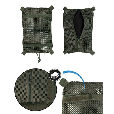Poche en filet pour sac à dos moyen VERTE MIL-TEC® 16003601 2