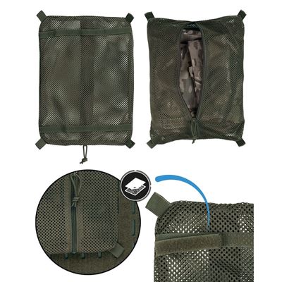 Grande poche en filet pour sac à dos, VERTE MIL-TEC® 16003701 2