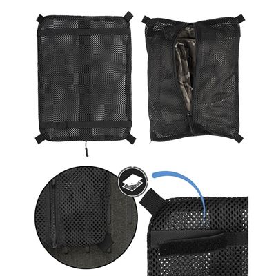 Grande poche en filet pour sac à dos, NOIRE MIL-TEC® 16003702 2