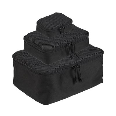 Lot de 3 étuis avec filet MESH NOIRS