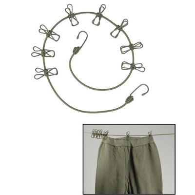 Corde à linge VERTE + 8 pinces à linge