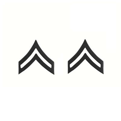 Insigne de grade CORPORAL SUBDUED NOIR