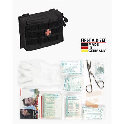 Trousse de premiers secours SET PRO 25 « Leina » NOIRE