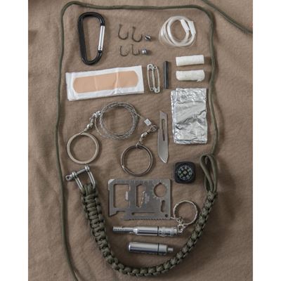 Kit de survie SURVIVAL PARACORD NOIR MIL-TEC® 16027702 2