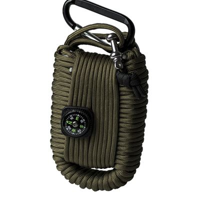 Kit de survie SURVIVAL PARACORD VERT
