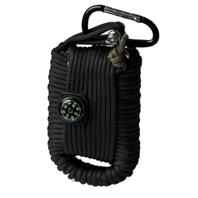 Kit de survie SURVIVAL PARACORD NOIR